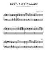 Téléchargez l'arrangement pour piano de la partition de Traditionnel-Joseph-est-bien-marie en PDF